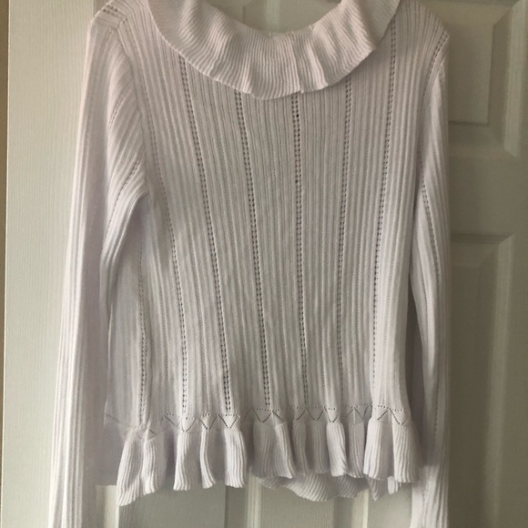 NWT Anthropologie John & Jen Ruffle Cardigan - Picture 5 of 5